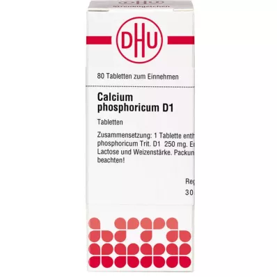 CALCIUM PHOSPHORICUM D 1 Tablet, 80 Kapsül