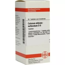 CALCIUM STIBIATO sulfuratum D 6 tablet, 80 adet