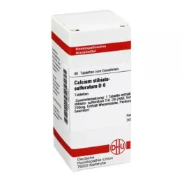 CALCIUM STIBIATO sulfuratum D 6 tablet, 80 adet