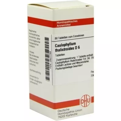 CAULOPHYLLUM THALICTROIDES D 6 Tablet, 80 Kapsül