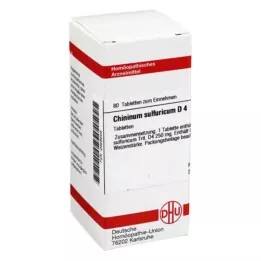 CHININUM SULFURICUM D 4 Tablet, 80 Kapsül