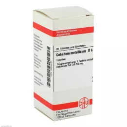 COBALTUM METALLICUM D 6 Tablet, 80 Kapsül