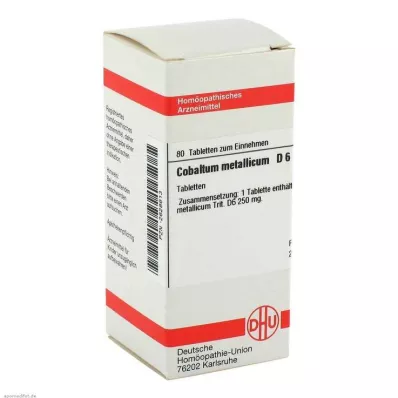 COBALTUM METALLICUM D 6 Tablet, 80 Kapsül