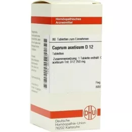 CUPRUM ACETICUM D 12 Tablet, 80 Kapsül