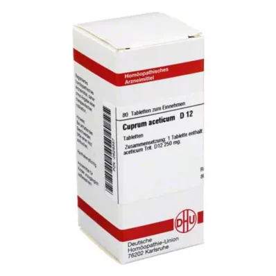 CUPRUM ACETICUM D 12 Tablet, 80 Kapsül CUPRUM ACETICUM D 12 Tablet, 80 Kapsül