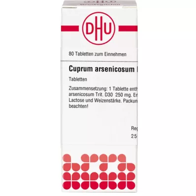 CUPRUM ARSENICOSUM D 30 Tablet, 80 Kapsül