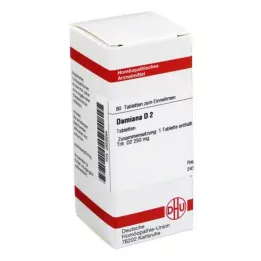 DAMIANA D 2 Tablet, 80 Kapsül