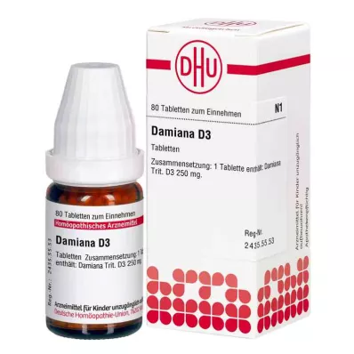 DAMIANA D 3 Tablet, 80 Kapsül DAMIANA D 3 Tablet, 80 Kapsül