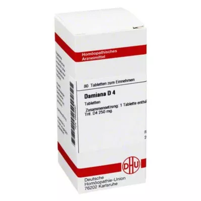 DAMIANA D 4 Tablet, 80 Kapsül DAMIANA D 4 Tablet, 80 Kapsül