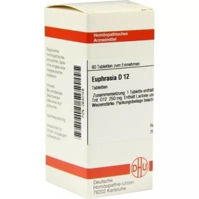 EUPHRASIA D 12 Tablet, 80 Kapsül