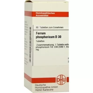FERRUM PHOSPHORICUM D 30 Tablet, 80 Kapsül
