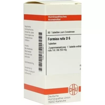 FORMICA RUFA D 6 Tablet, 80 Kapsül