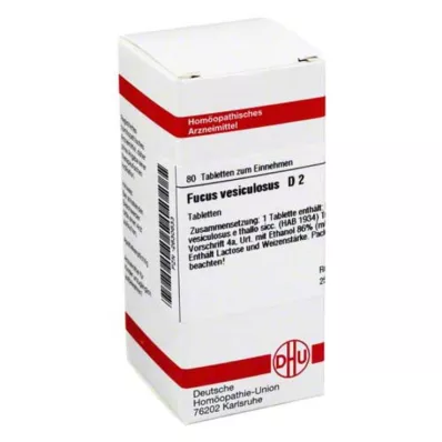 FUCUS VESICULOSUS D 2 Tablet, 80 Kapsül