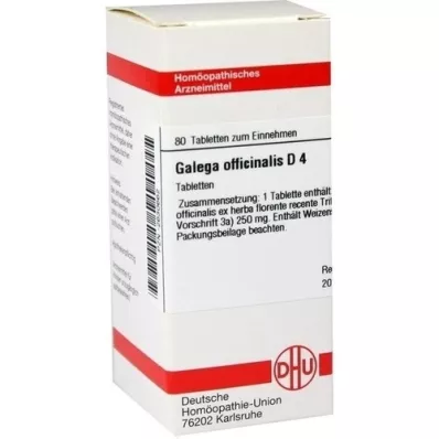 GALEGA officinalis D 4 tablet, 80 adet