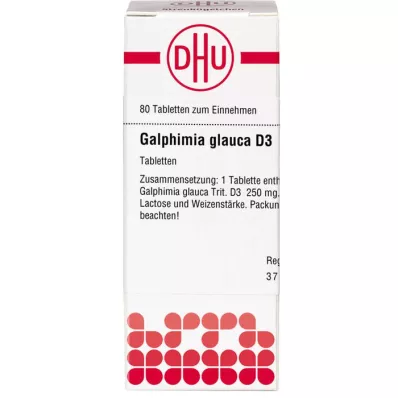 GALPHIMIA GLAUCA D 3 Tablet, 80 Kapsül