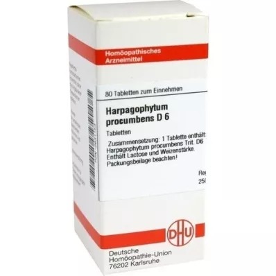 HARPAGOPHYTUM PROCUMBENS D 6 Tablet, 80 Kapsül