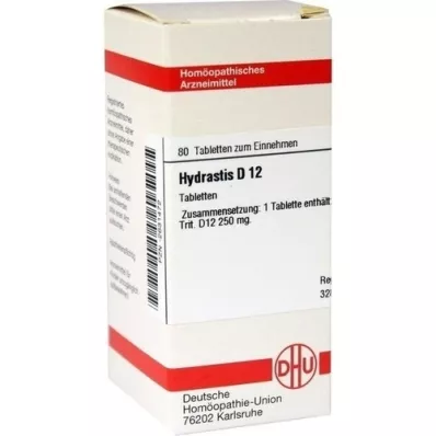 HYDRASTIS D 12 Tablet, 80 Kapsül