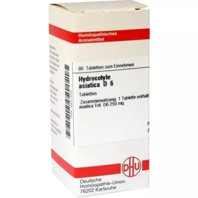 HYDROCOTYLE asiatica D 6 Tablet, 80 Kapsül