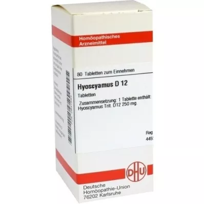 HYOSCYAMUS D 12 Tablet, 80 Kapsül