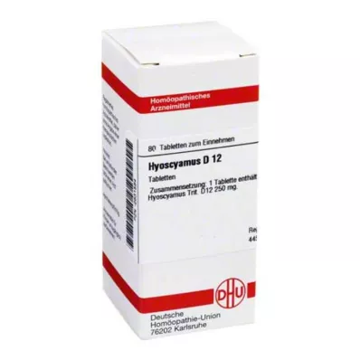 HYOSCYAMUS D 12 Tablet, 80 Kapsül HYOSCYAMUS D 12 Tablet, 80 Kapsül