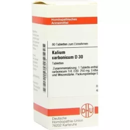 KALIUM CARBONICUM D 30 Tablet, 80 Kapsül