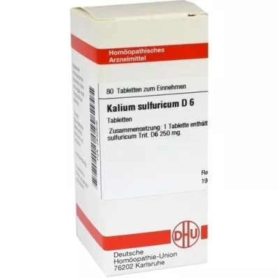 KALIUM SULFURICUM D 6 Tablet, 80 Kapsül
