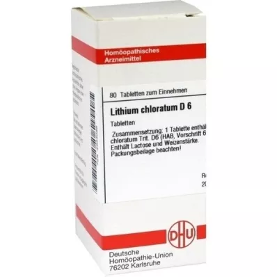 LITHIUM CHLORATUM D 6 Tablet, 80 Kapsül