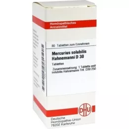 MERCURIUS SOLUBILIS Hahnemanni D 30 Tablet, 80 adet