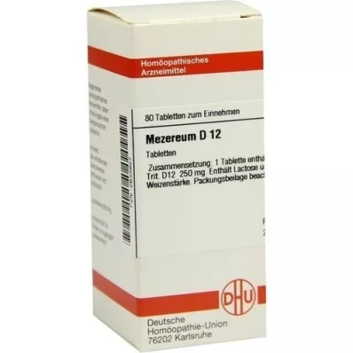 MEZEREUM D 12 Tablet, 80 Kapsül