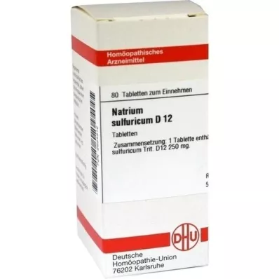NATRIUM SULFURICUM D 12 Tablet, 80 Kapsül
