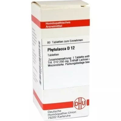 PHYTOLACCA D 12 Tablet, 80 Kapsül