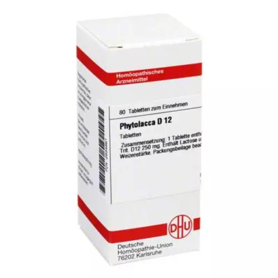 PHYTOLACCA D 12 Tablet, 80 Kapsül PHYTOLACCA D 12 Tablet, 80 Kapsül