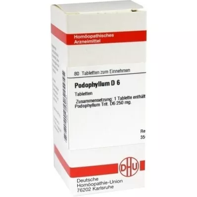 PODOPHYLLUM D 6 Tablet, 80 Kapsül