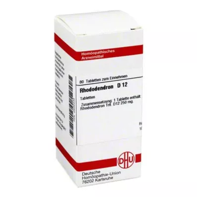 RHODODENDRON D 12 Tablet, 80 Kapsül RHODODENDRON D 12 Tablet, 80 Kapsül