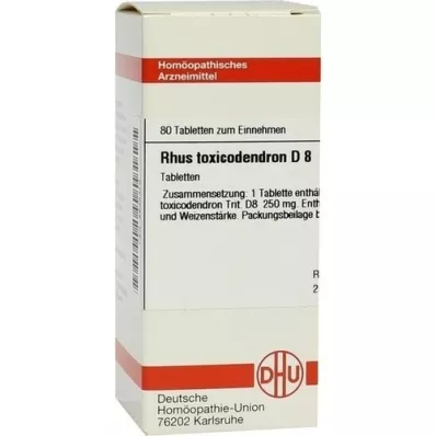 RHUS TOXICODENDRON D 8 Tablet, 80 Kapsül
