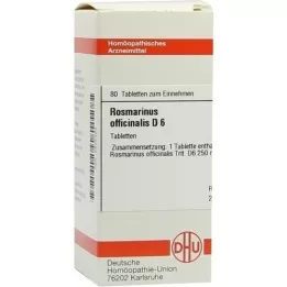 ROSMARINUS OFFICINALIS D 6 Tablet, 80 Kapsül