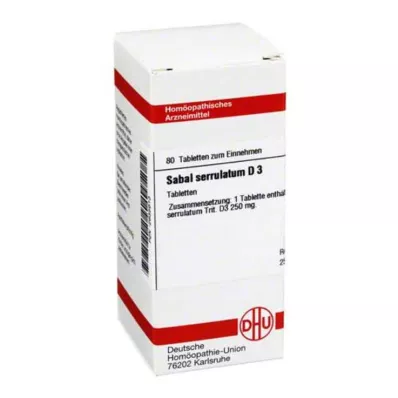 SABAL SERRULATUM D 3 Tablet, 80 Kapsül SABAL SERRULATUM D 3 Tablet, 80 Kapsül