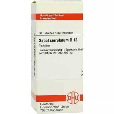 SABAL SERRULATUM D 12 Tablet, 80 Kapsül