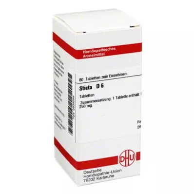 STICTA D 6 Tablet, 80 Kapsül