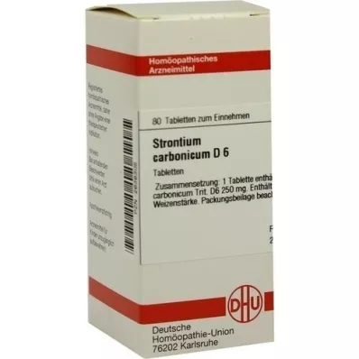 STRONTIUM CARBONICUM D 6 Tablet, 80 Kapsül