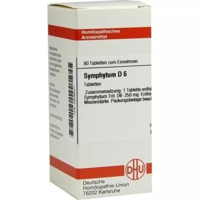 SYMPHYTUM D 6 Tablet, 80 Kapsül