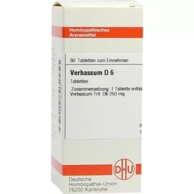 VERBASCUM D 6 Tablet, 80 Kapsül