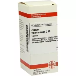 ZINCUM VALERIANICUM D 30 Tablet, 80 Kapsül