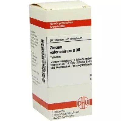 ZINCUM VALERIANICUM D 30 Tablet, 80 Kapsül