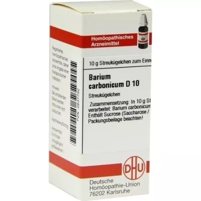 BARIUM CARBONICUM D 10 globül, 10 g
