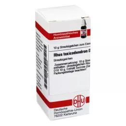 RHUS TOXICODENDRON D 10 globül, 10 g