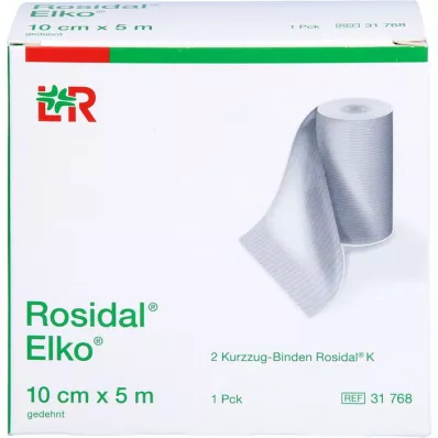 ROSIDAL Elko 10 cmx5 m kısa streç bandaj, 2 adet