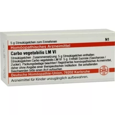 CARBO VEGETABILIS LM VI Globül, 5 g