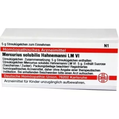 MERCURIUS SOLUBILIS Hahnemanni LM VI Globül, 5 g
