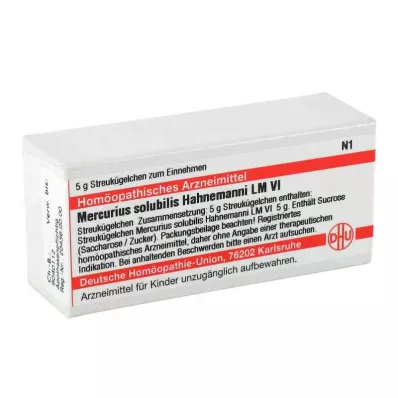 MERCURIUS SOLUBILIS Hahnemanni LM VI Globül, 5 g